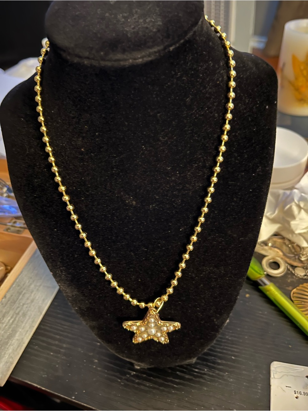 Gold Star necklace